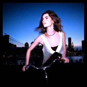 Vespertine Sequined Reflective Vest Size XS. NWT